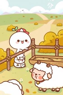 Autumn Equinox creative cartoon pictures mobile wallpaper