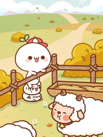 Autumn Equinox creative cartoon pictures mobile wallpaper