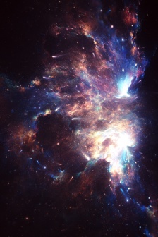 Beautiful dreamy starry sky mobile wallpaper
