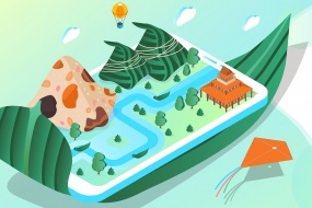 五月五端午節插畫圖片桌麵壁紙