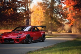 红色超跑炫酷桌面壁纸图片