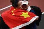 Wang Zheng women's hammer throw silver medal