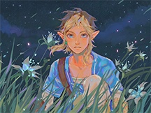 林克唯美油画风壁纸