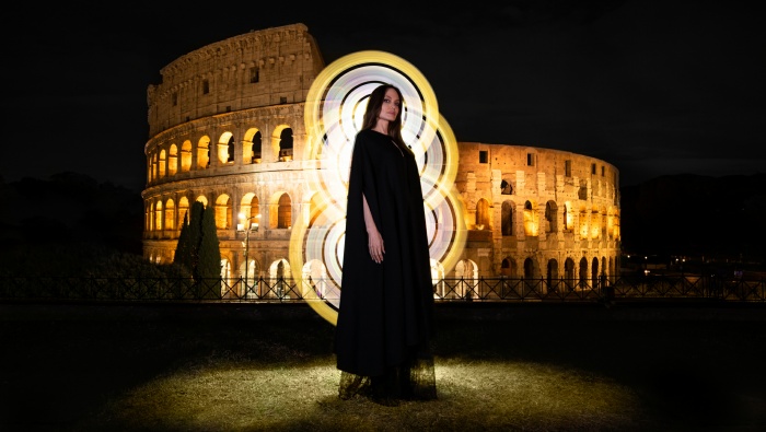 Eternals photo shoot at the Colosseum