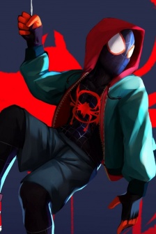 蜘蛛侠卡通风手机壁纸