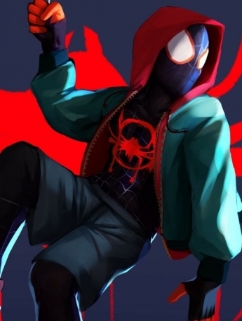 蜘蛛俠卡通風手機壁紙