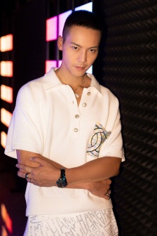William Chan's handsome neon light and shadow photo pictures