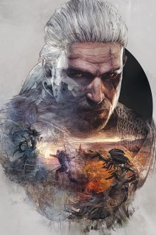 巫师3手绘风炫酷手机壁纸