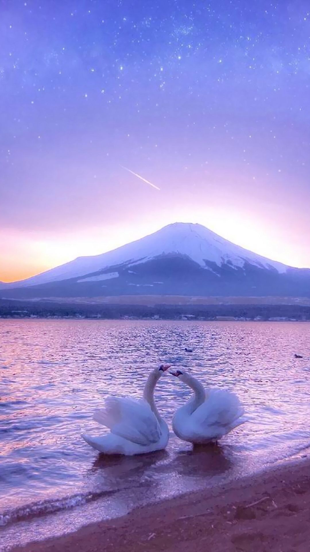 富士山湖光山色高清手机壁纸