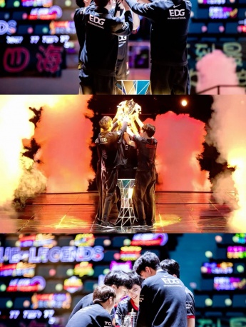 EDG夺冠双尺寸手机壁纸