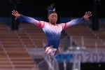 Biles women's balance beam final live high-definition photos