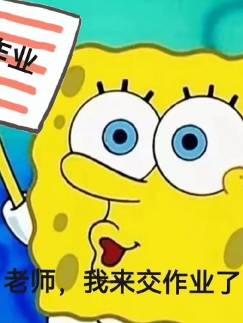 海绵宝宝交作业表情包