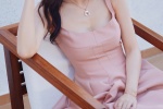 Angelababy sexy sexy photo in pink dress