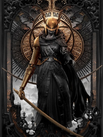 艾尔登法环炫酷插画风手机壁纸