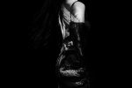 Liu Yifei black and white ink style sexy photo