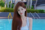 Douyin beauty Mi Ding sexy swimsuit pictures