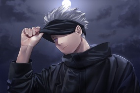 Juju Kaiba Gojo Satoru character computer wallpaper