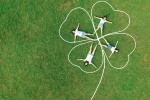 Creative aerial photography graduation photo picture desktop wallpaper