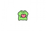 Internet celebrity little frog simple little avatar picture