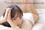 2021年8月清纯美女桌面日历壁纸