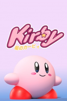 星之卡比可爱锁屏手机壁纸