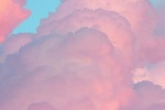 Beautiful and dreamy colorful clouds mobile wallpaper