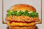 Burger King crispy chicken burger actual picture