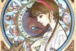 Illustrations in the style of Hayao Miyazaki's animated character Mucha