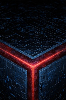 炫酷科技範幾何方塊創意手機壁紙