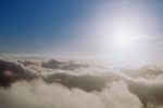High altitude clouds and sea photography pictures desktop wallpaper