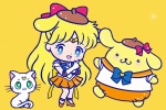Sailor Moon Sanrio collaboration mobile wallpaper
