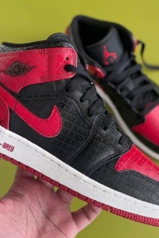 AJ1 full printed forbidden wear multi-angle pictures