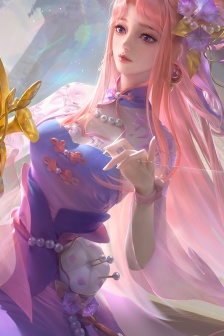 Glory of the King Wang Zhaojun begging for tricks and weaving dreams mobile wallpaper