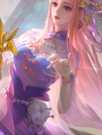 Glory of the King Wang Zhaojun begging for tricks and weaving dreams mobile wallpaper