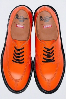 Supreme and Martin boots joint series shoe display